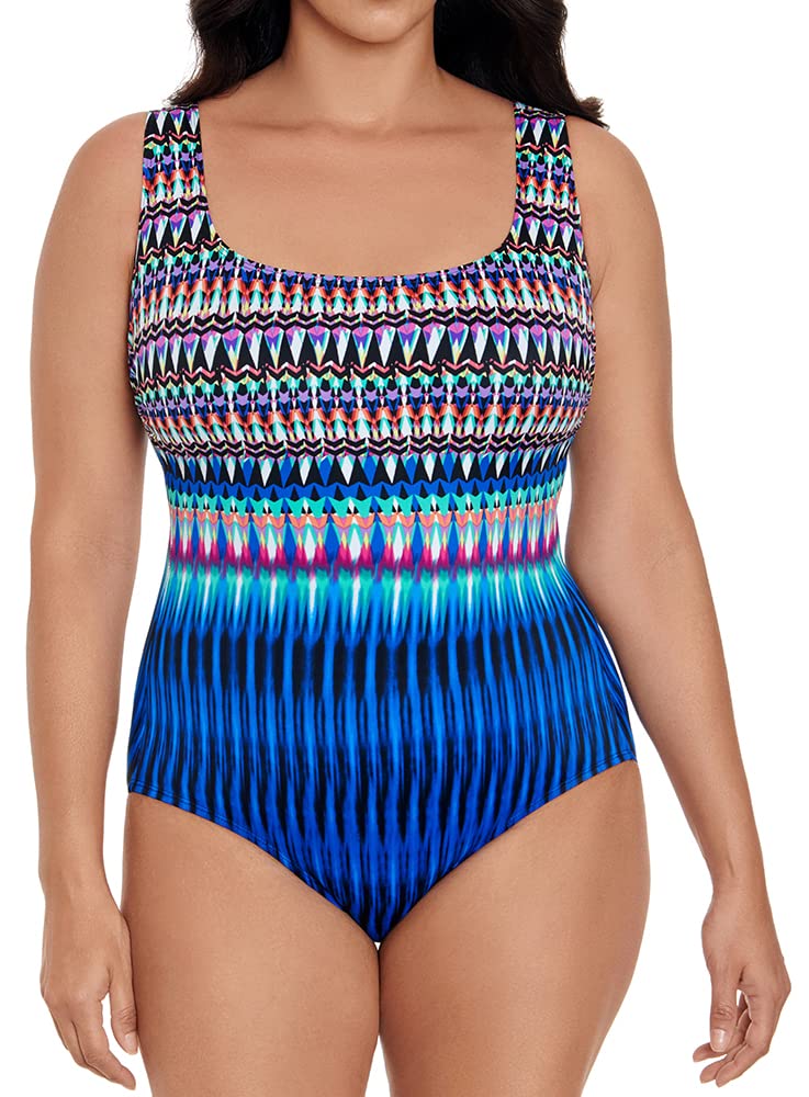 Longitude Women's High Energy Triple X-Back One Piece Swimsuit - Sexy Athletic Swimwear for Lap Swimming, Water Aerobics & Beach Vacations