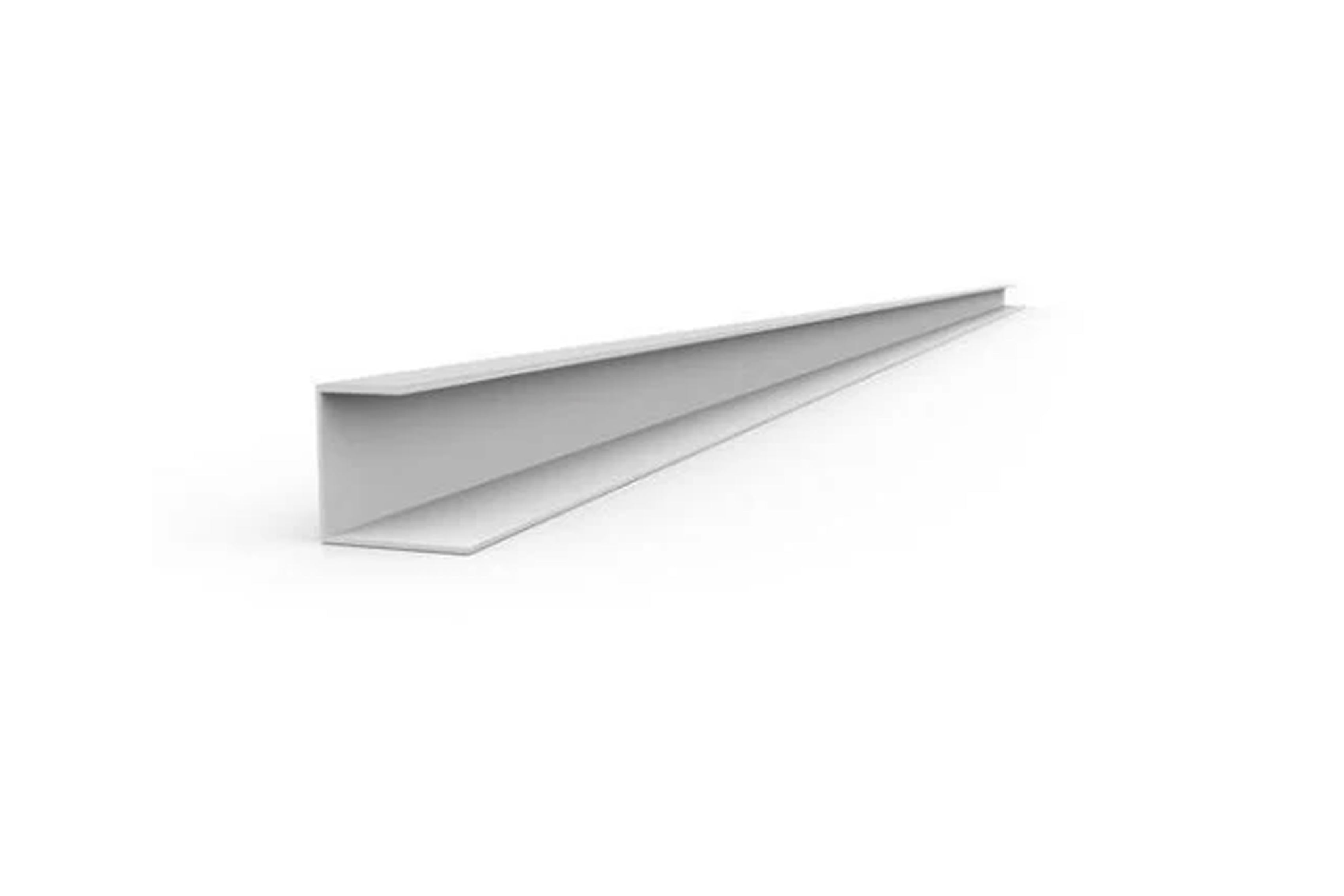 ProSlat PVC Slatwall Side Trim - Durable Wall Panel Edge Trim for Retail Displays & Garage Storage - Perfect for Organizing Tools, Hooks & Shelves