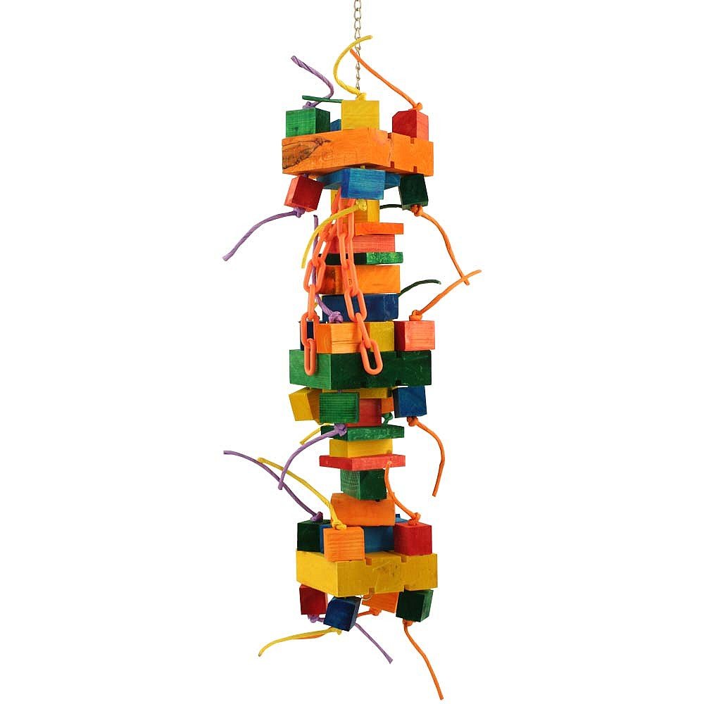 Hercules Bird Toy - Durable & Interactive Parrot Chewing Toy for Large Birds - Perfect for Macaws, Cockatoos & African Greys - Cage & Play Stand Accessory