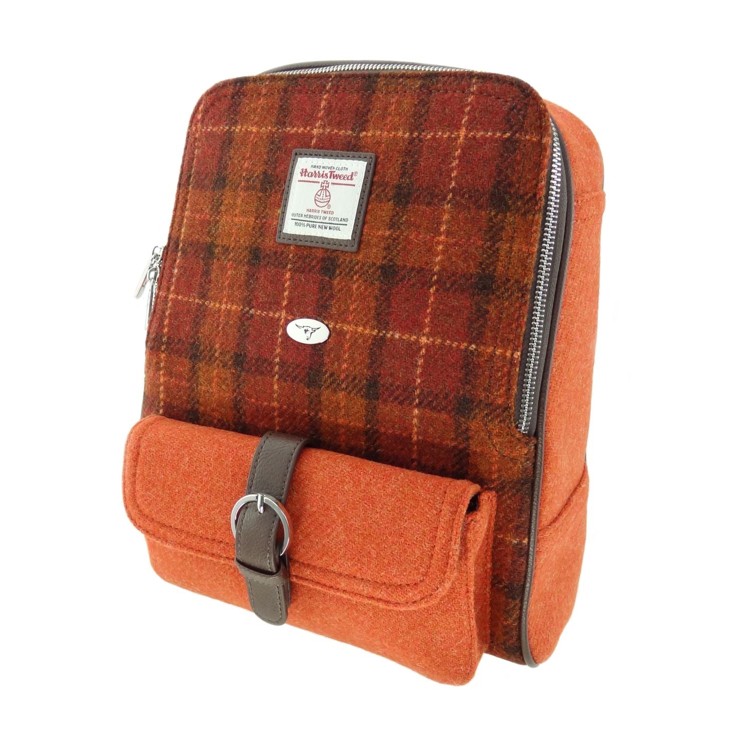 Harris Tweed 'Naver' Backpack for Men & Women - Vintage Style Laptop Bag (7 Color Options) - Perfect for Work, Travel & School Accessories