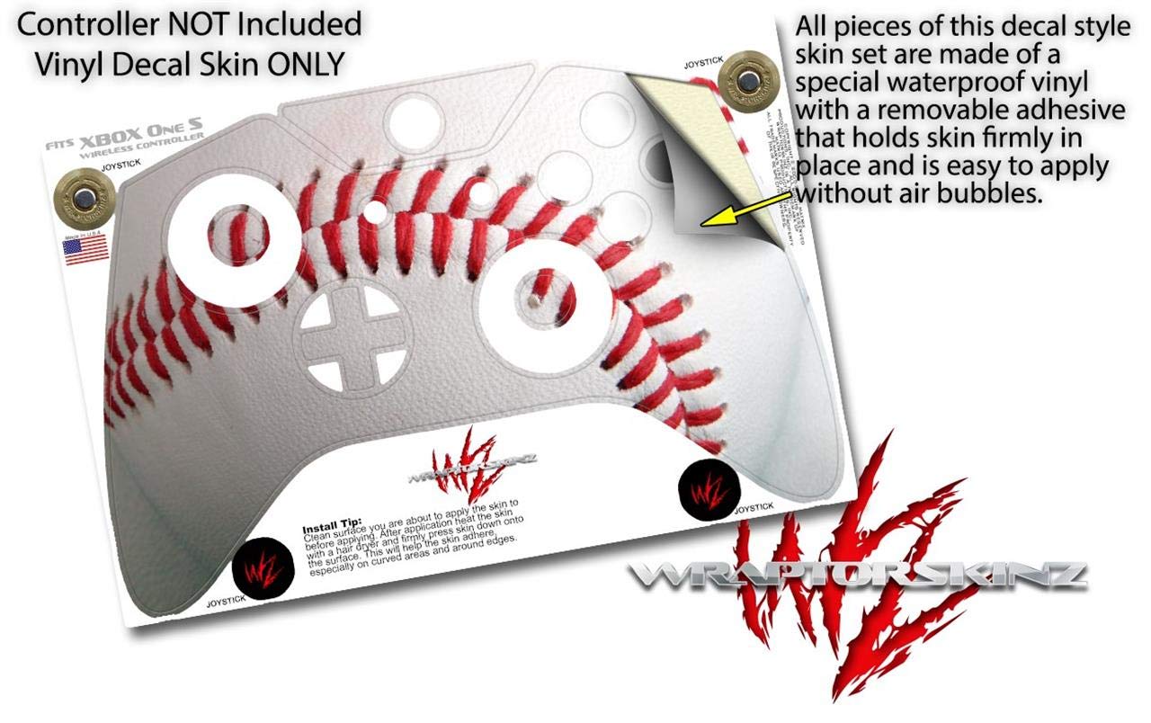XBOX One S/X Controller Vinyl Skin Wrap - Baseball Design for Gaming