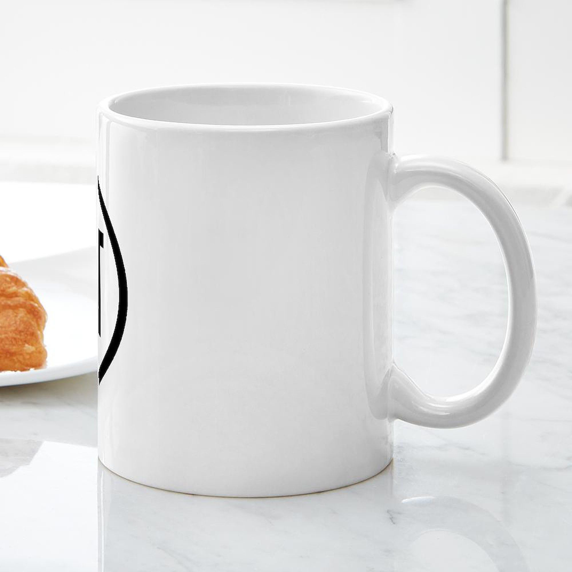 CNN Oval Mug 11 oz (325 ml) - White Ceramic Coffee Cup with Handle - Perfect for Office, Home & Gifts - Dishwasher & Microwave Safe