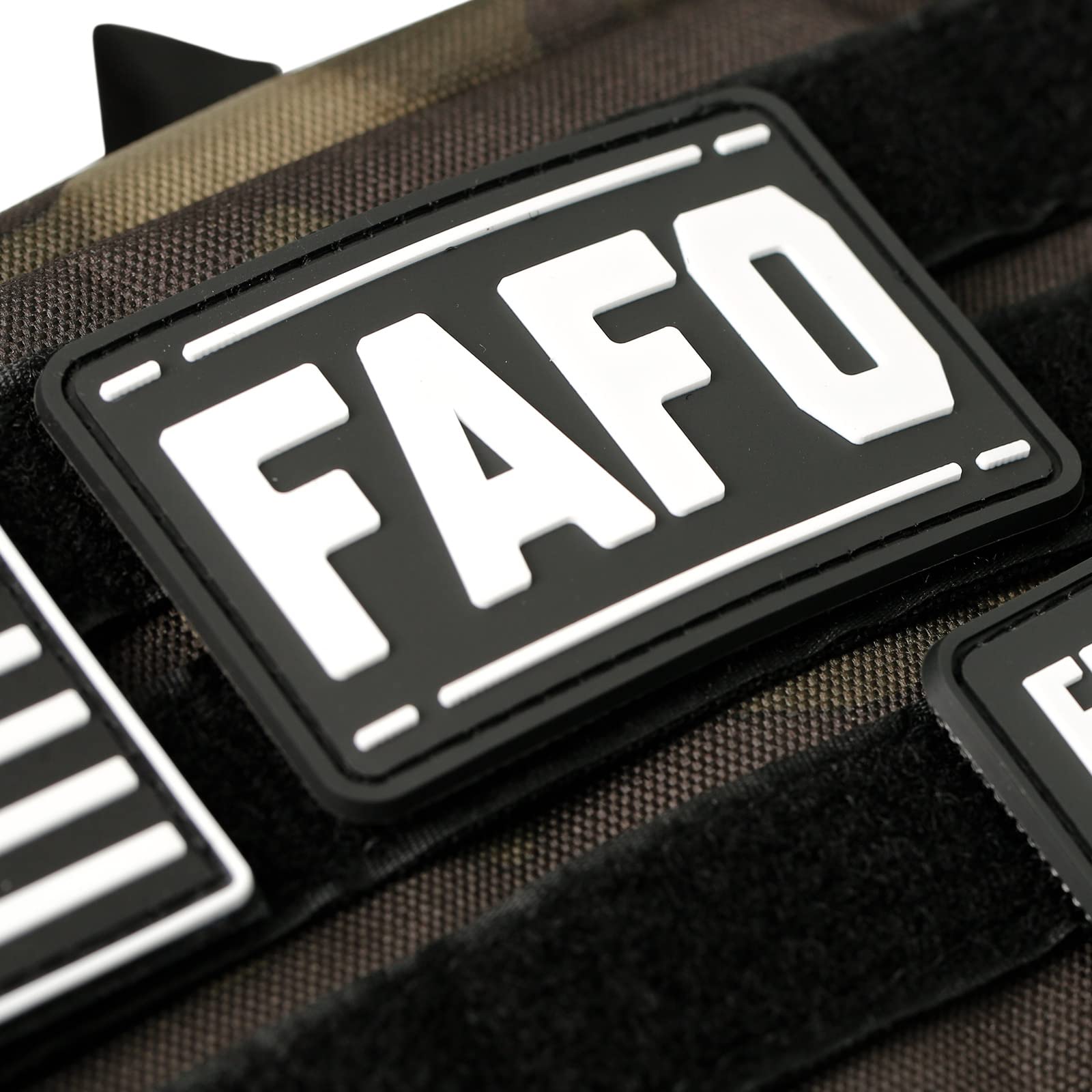 FAFO PVC Patch - Funny 'Fuck Around and Find Out' Tactical Morale Patch | Hook and Loop Backing for Military Gear, Backpacks, Dog Harnesses & Hats | Perfect for Outdoor Adventures, Airsoft Games & Tactical Enthusiasts