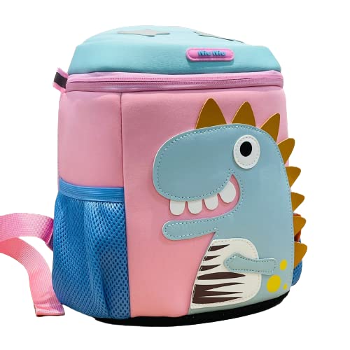 Pravyta Dinosaur Kids Backpack for Toddlers - Cute Cartoon School Bag for Boys & Girls (Pack of 1) | Lightweight Bookbag for Preschool, Kindergarten & Daycare - Perfect for School, Travel & Outdoor Adventures