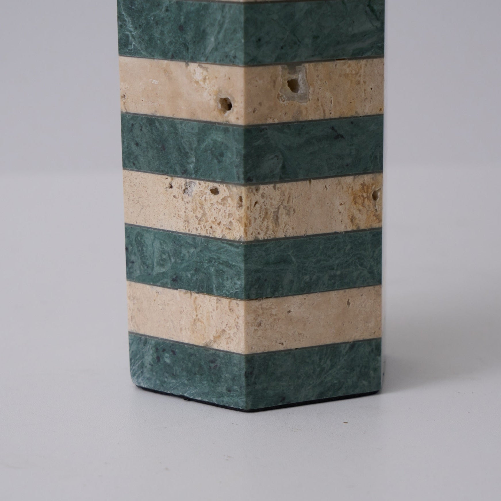 Modari Striped Stone Table Lamp - Modern Decorative Lighting for Living Room, Bedroom & Office - Perfect for Home Decor & Ambiance