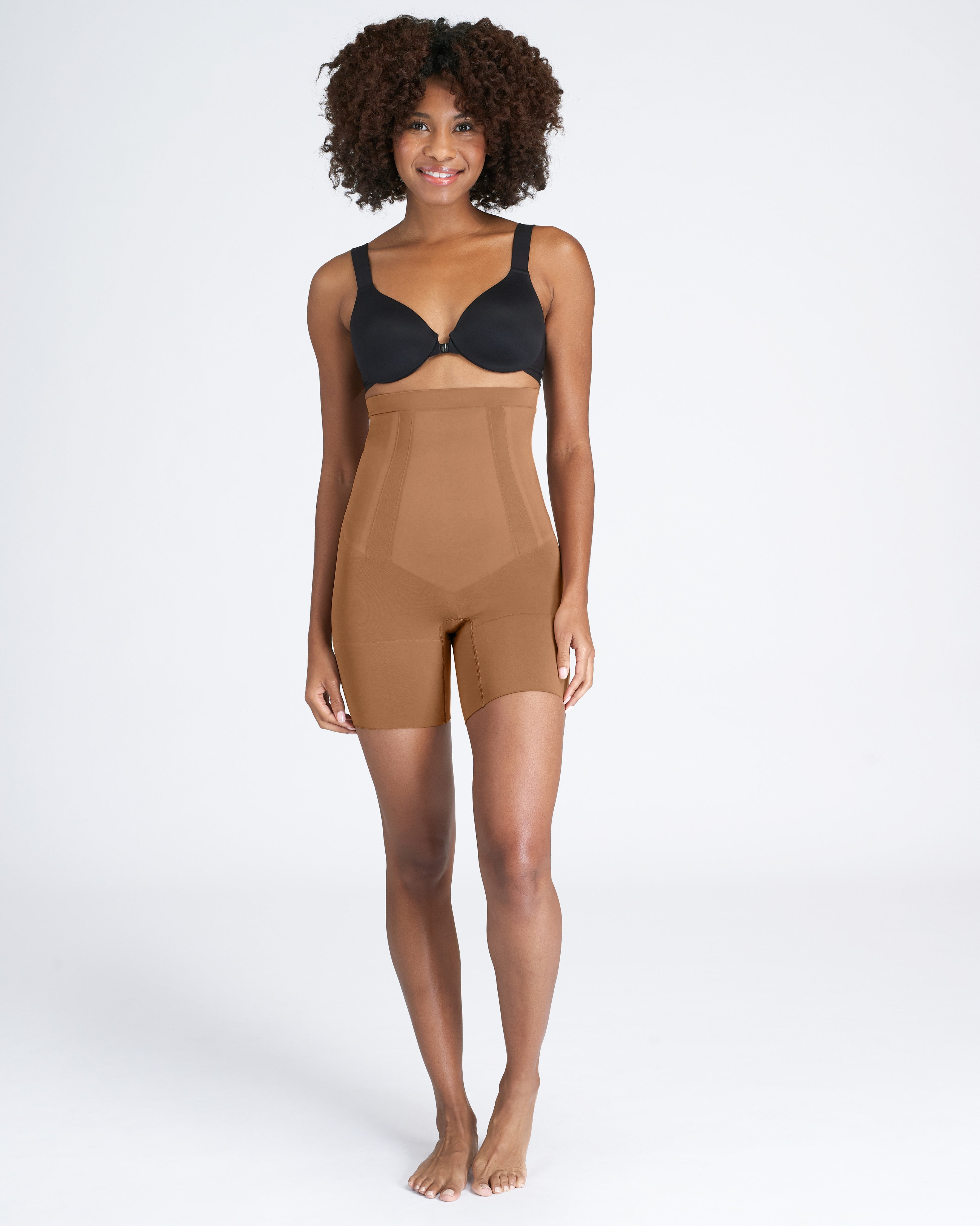 SPANX Sculpt™ OnCore High Waisted Mid Thigh Shorts - Shapewear for Women, Tummy Control & Thigh Slimming - Perfect for Dresses, Skirts & Everyday Wear