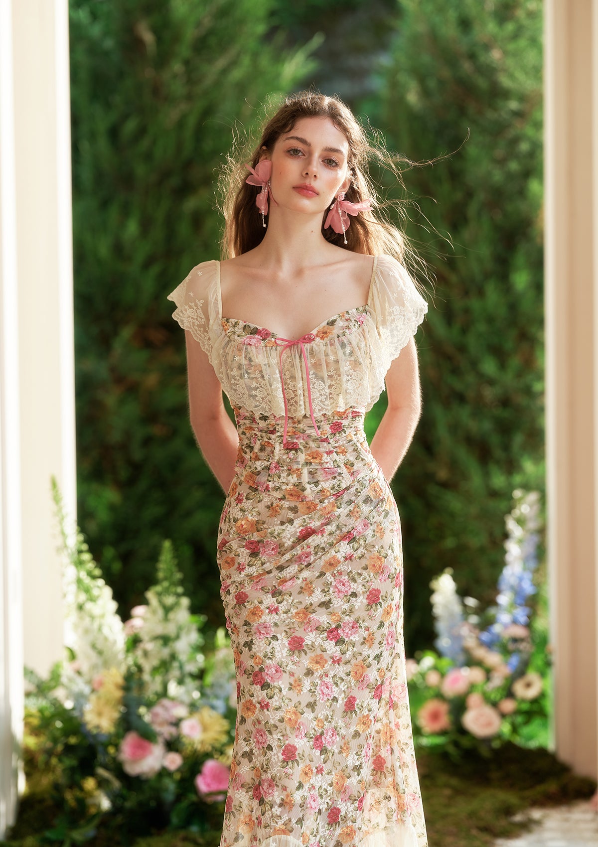 Stylish Morocco Garden Skirt - Floral Print Maxi Skirt for Women | Perfect for Beach, Vacation & Boho Fashion