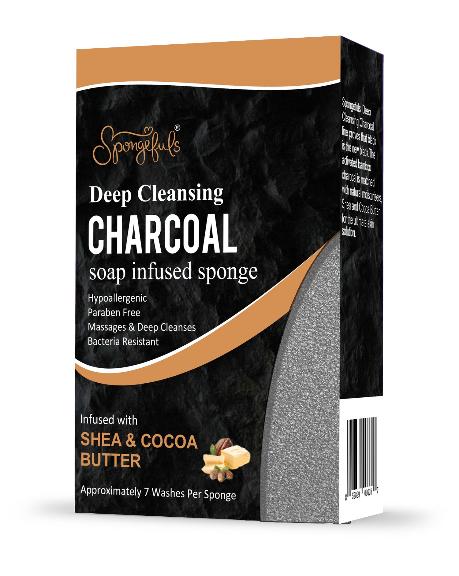 Detoxifying Charcoal Soap Bar with Shea Butter & Cocoa Butter - Activated Bamboo Charcoal for All Skin Types | Deep Cleansing & Exfoliating | Perfect for Acne-Prone Skin & Body Detox
