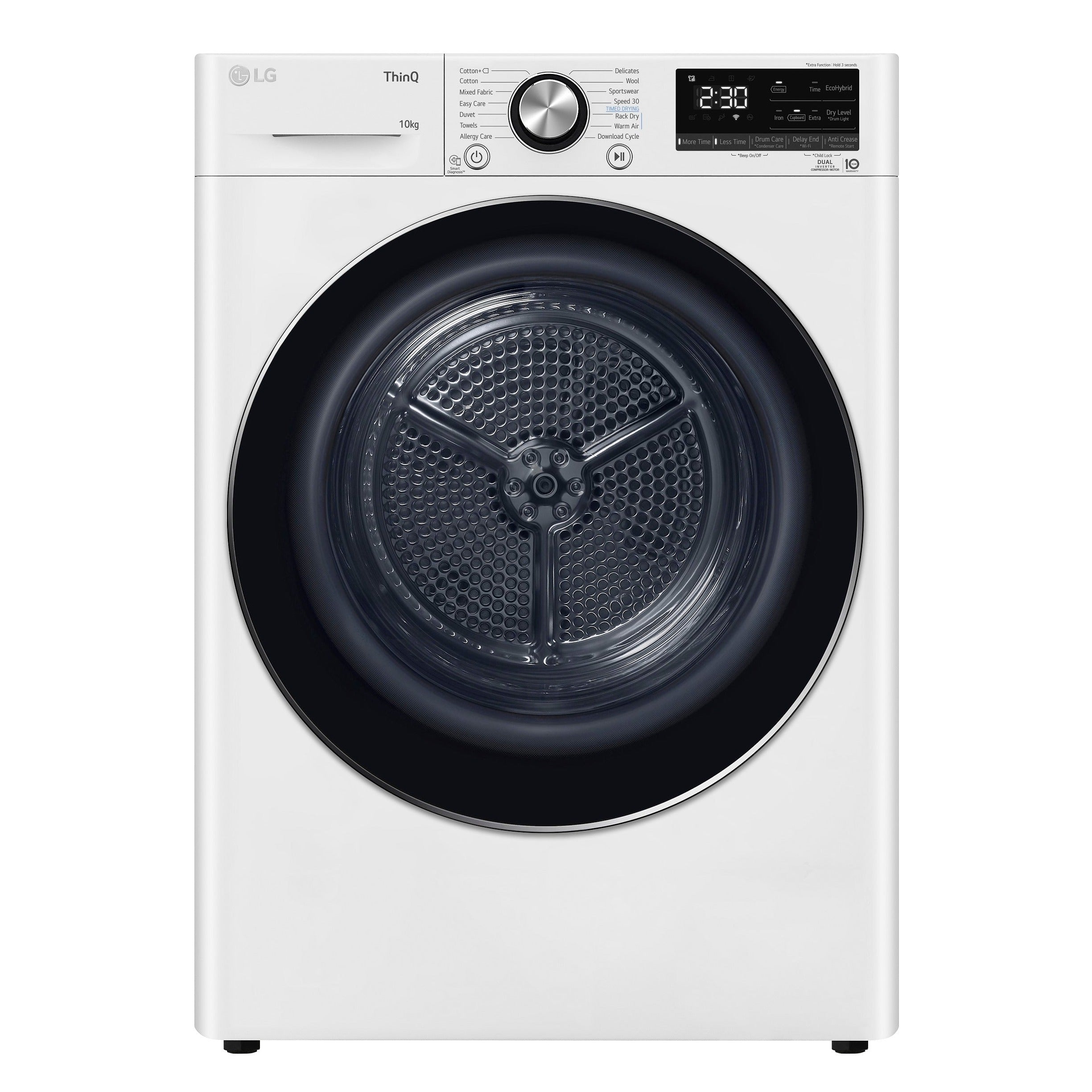 LG 10KG Heat Pump Dryer TD-H10VWD - Energy Efficient, Quiet & Fast Drying with Free Gift - Perfect for Apartments, Laundry Rooms & Small Spaces