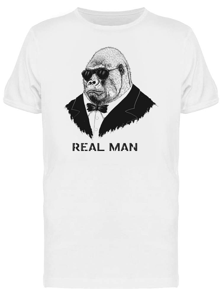 Cool Gorilla Graphic T-Shirt for Men - Real Man Style Casual Tee - Perfect for Streetwear, Gym & Everyday Outfits