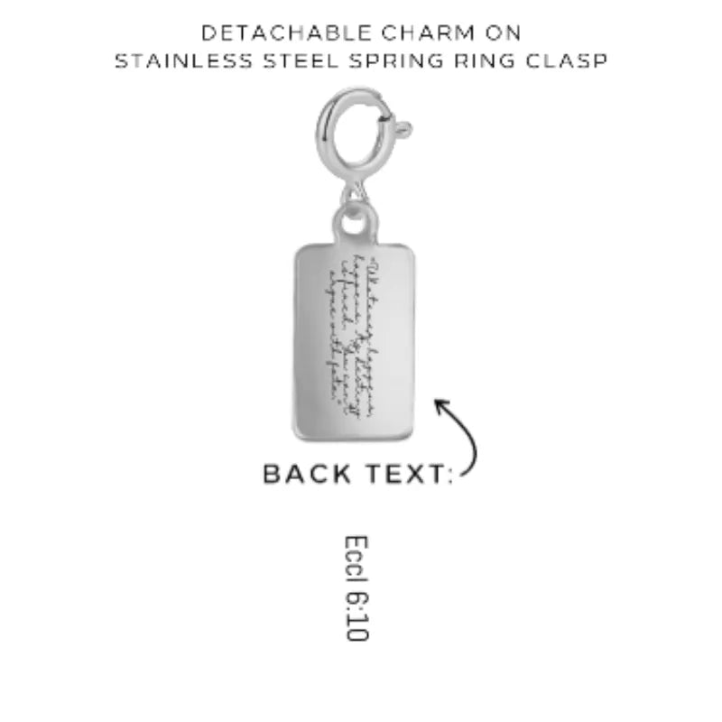 Personalized Engraved Charms with Detachable Clasp - Custom Name Jewelry for Necklaces & Bracelets - Perfect for Gifts, Anniversaries & Special Occasions - $12.00