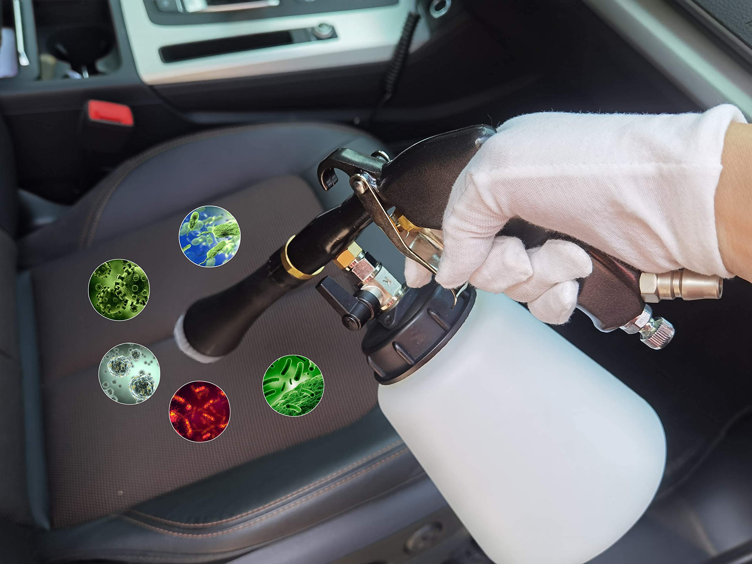 Premium Adjustable Pressure Car Cleaning Gun - High Pressure Jet Cleaner for Car Detailing & Interior Washing | Car Wash Tool Kit with Detailing Supplies (Black) | Perfect for Home Car Wash, Auto Detailing & Vehicle Maintenance