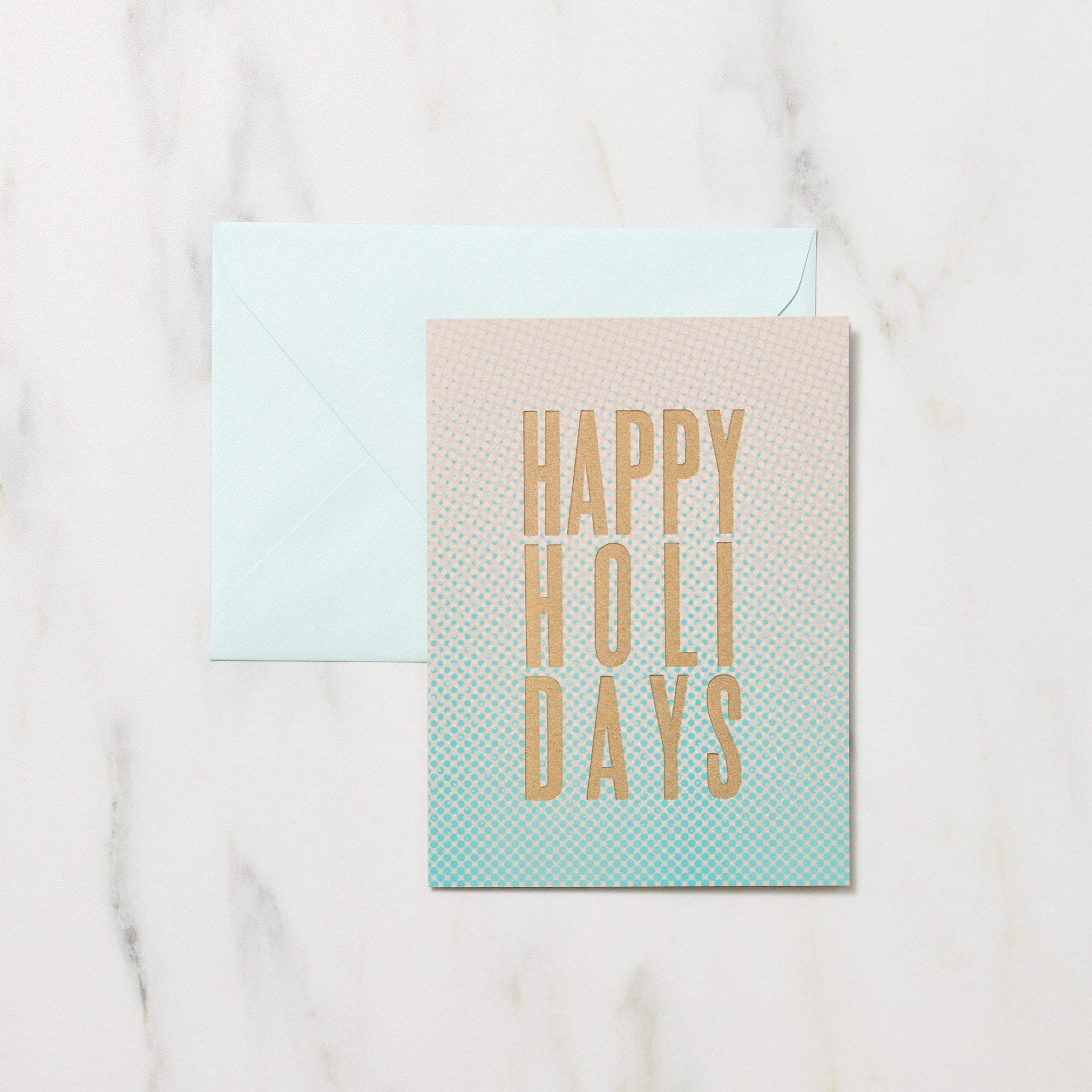 Festive DOT Happy Holidays Christmas Cards - Elegant Letterpress Greeting Cards for Family & Friends | Perfect for Holiday Wishes, Office Gifts & Seasonal Decor