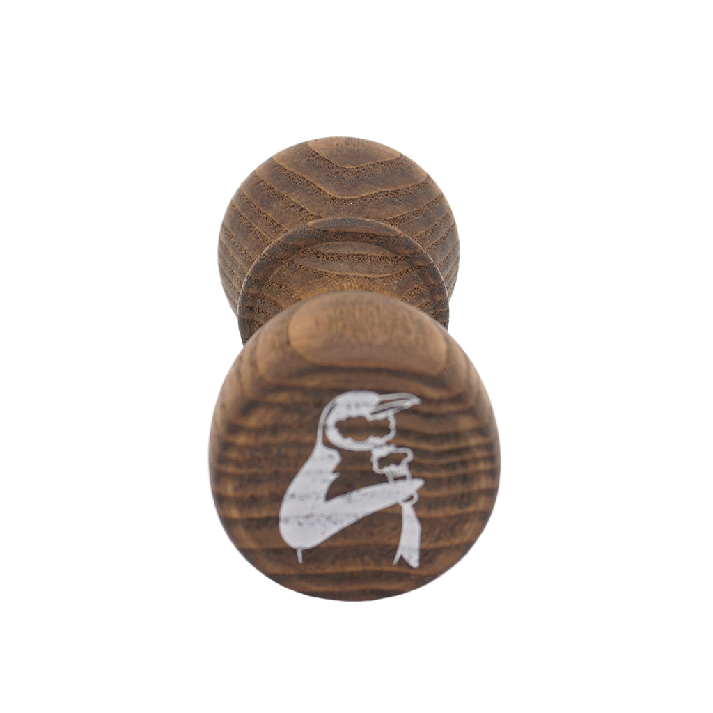Premium Rustic Brown Wood Shaving Brush Handle - FSC Certified Wood for 24mm & 26mm Knots - Perfect for Wet Shaving & Beard Grooming at Home or Travel