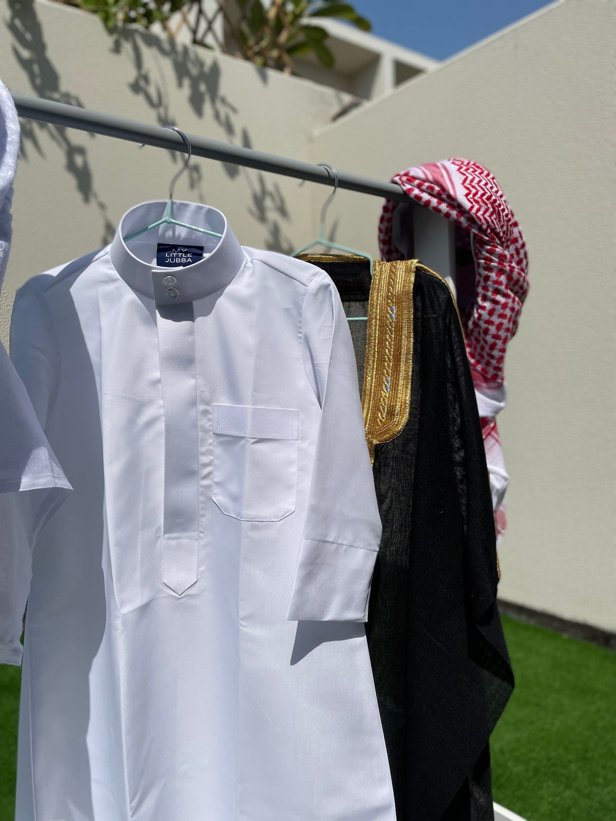 Premium Baby Boy Thobe Gift Set - Black Bisht for 0-12 Months | 4-Piece Islamic Outfit for Newborns & Infants | Perfect for Eid, Aqiqah & Special Occasions