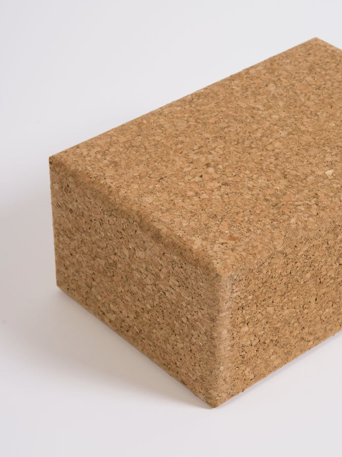 Premium Large Cork Yoga Brick for Yoga & Pilates - Eco-Friendly, Non-Slip Yoga Block for Home & Studio Workouts - Ideal for Yoga Poses, Stretching & Strength Training