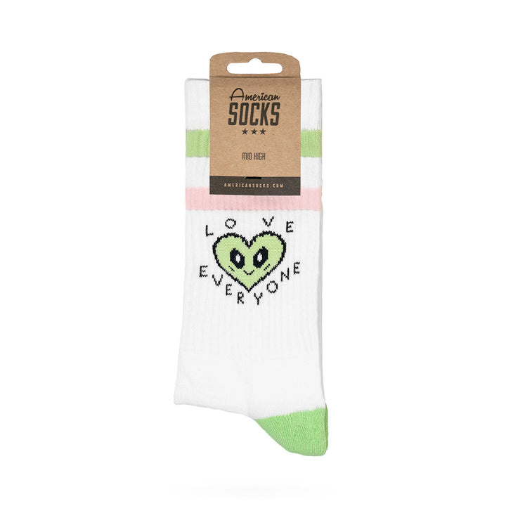 American Flag Socks - Mid High Crew Socks for Men & Women - Patriotic Comfort for Everyday Wear & Sports