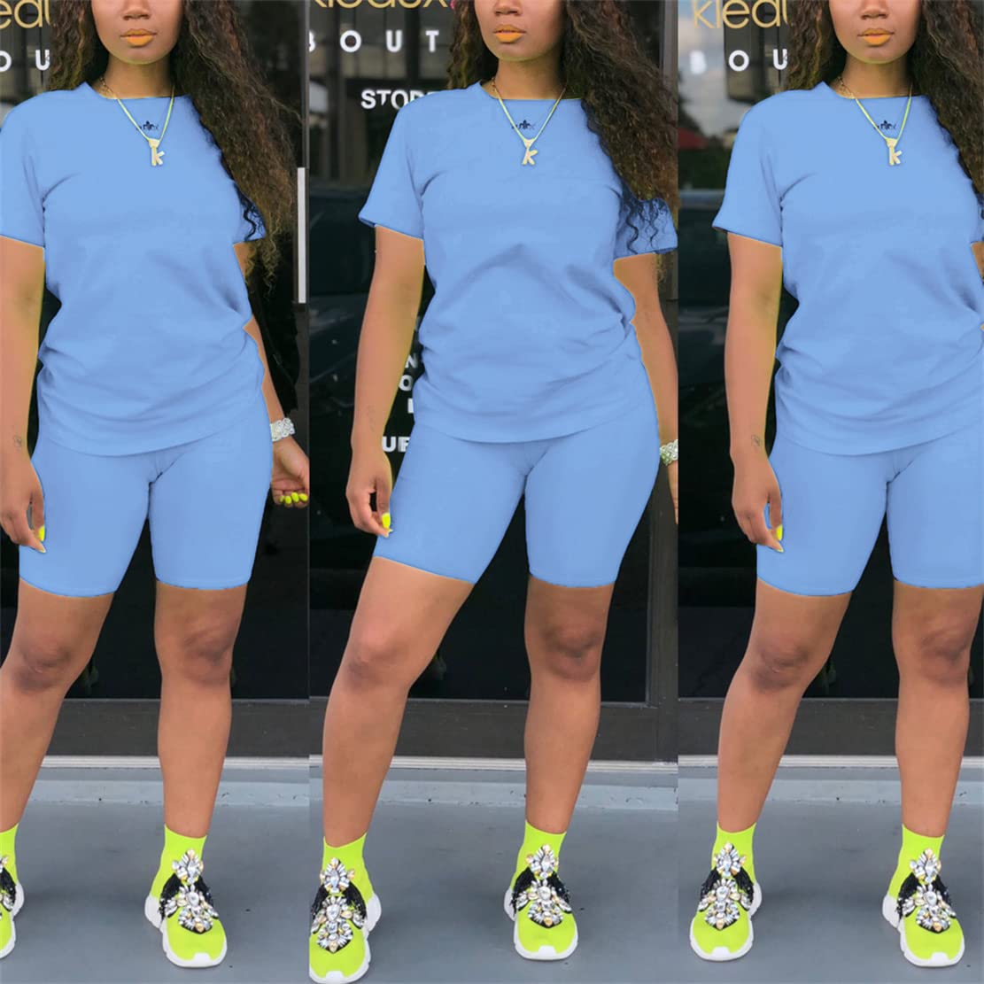 Women's 2-Piece Outfits Summer Short Sets - Lounge Sets & Tracksuit Sweatsuits for Casual Wear, Vacation & Home Comfort