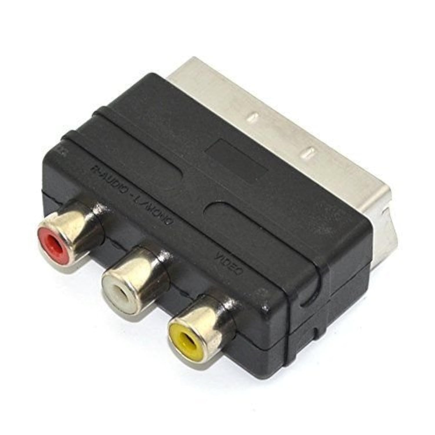 CHILDMORY 3RCA to SCART Adapter AV Cable Converter for PS4, TV, DVD - Connect Gaming Consoles & Home Theater Systems