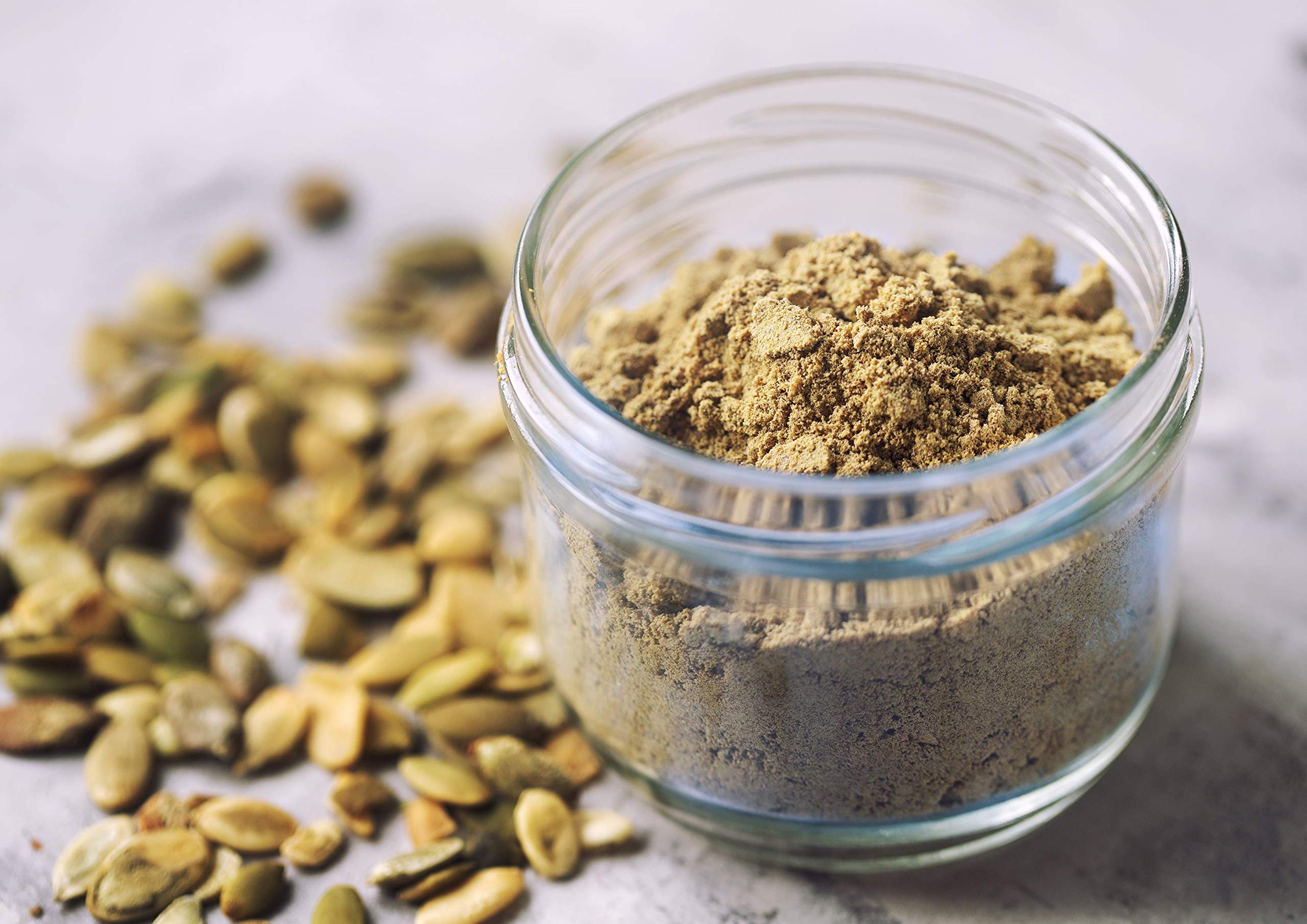 Organic Toasted Pumpkin Seeds Protein Powder - 8oz, 60% Protein, Non-GMO, Vegan, Kosher | Pure Plant-Based Superfood for Baking, Smoothies & Protein Shakes | Perfect for Healthy Snacks, Post-Workout Recovery & Vegan Recipes