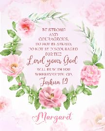 Custom Bible Verse Be Strong