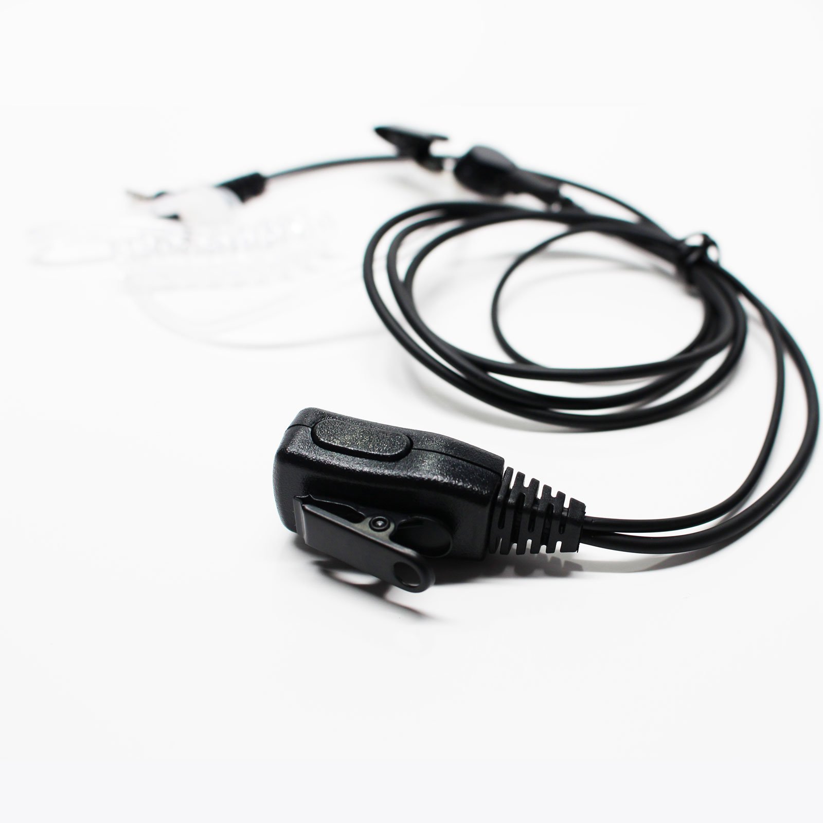 Yaesu VX-3R Replacement Battery & FBI Earpiece with PTT Mic - Compatible with Vertex VX-3R Two-Way Radio - Security Surveillance Headset for Law Enforcement, Security Guards & Radio Enthusiasts - Perfect for Covert Operations & Field Communications