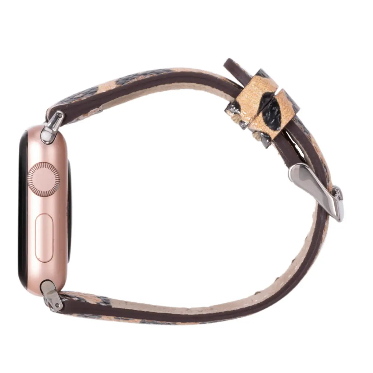 Leopard Print Leather Apple Watch Band - Slim & Stylish Replacement Strap for Women & Men - Perfect for Workouts, Office & Everyday Wear