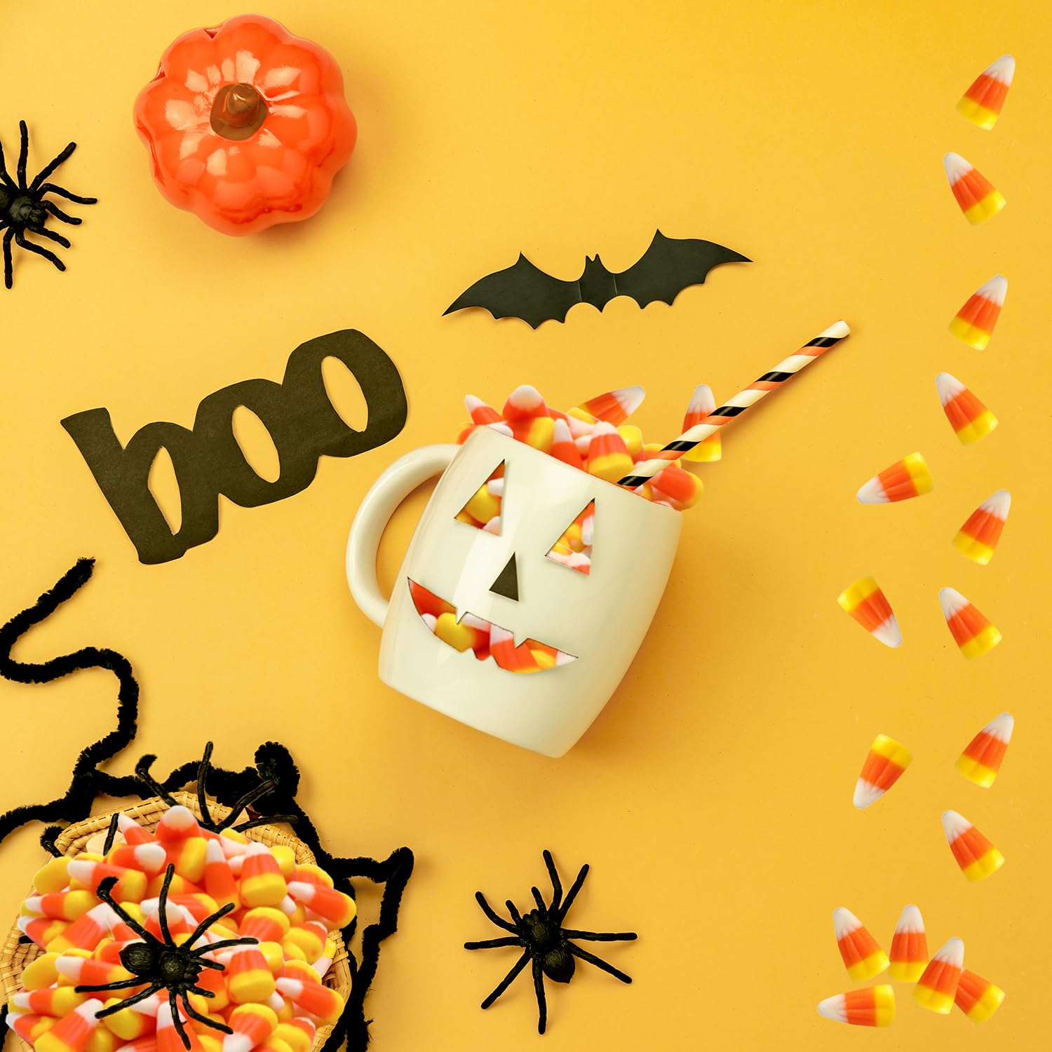 Fruidles Candy Corn - Classic Halloween Candy Bulk (2 Pounds) | Gluten-Free Dragon Teeth Candy for Trick-or-Treating, Party Favors & Holiday Snacking
