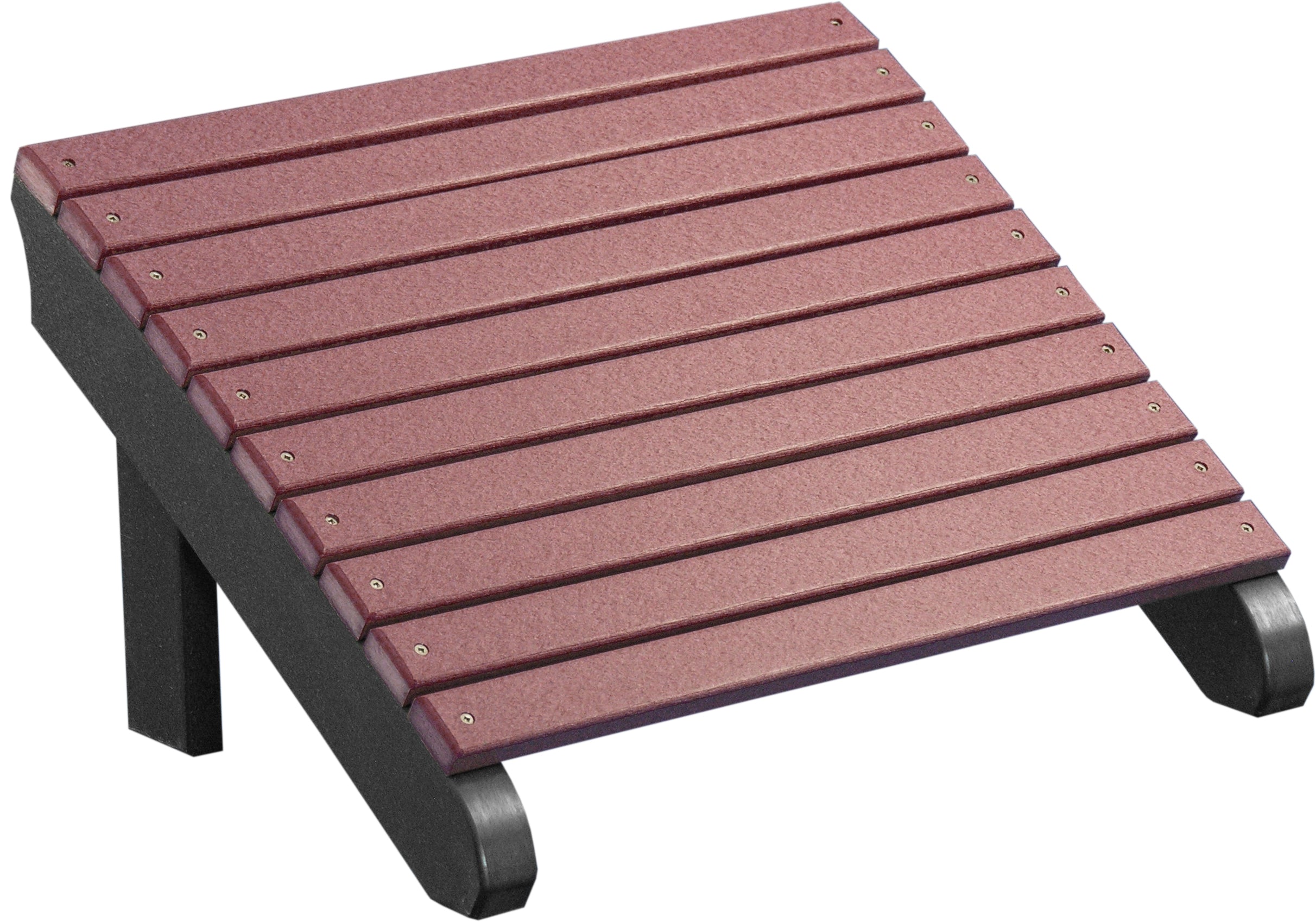 LuxCraft Deluxe Adirondack Footrest - Premium Outdoor Patio Chair Footstool for Relaxing in Garden, Deck or Backyard - Comfortable & Durable Wooden Footrest for Lounge Chairs