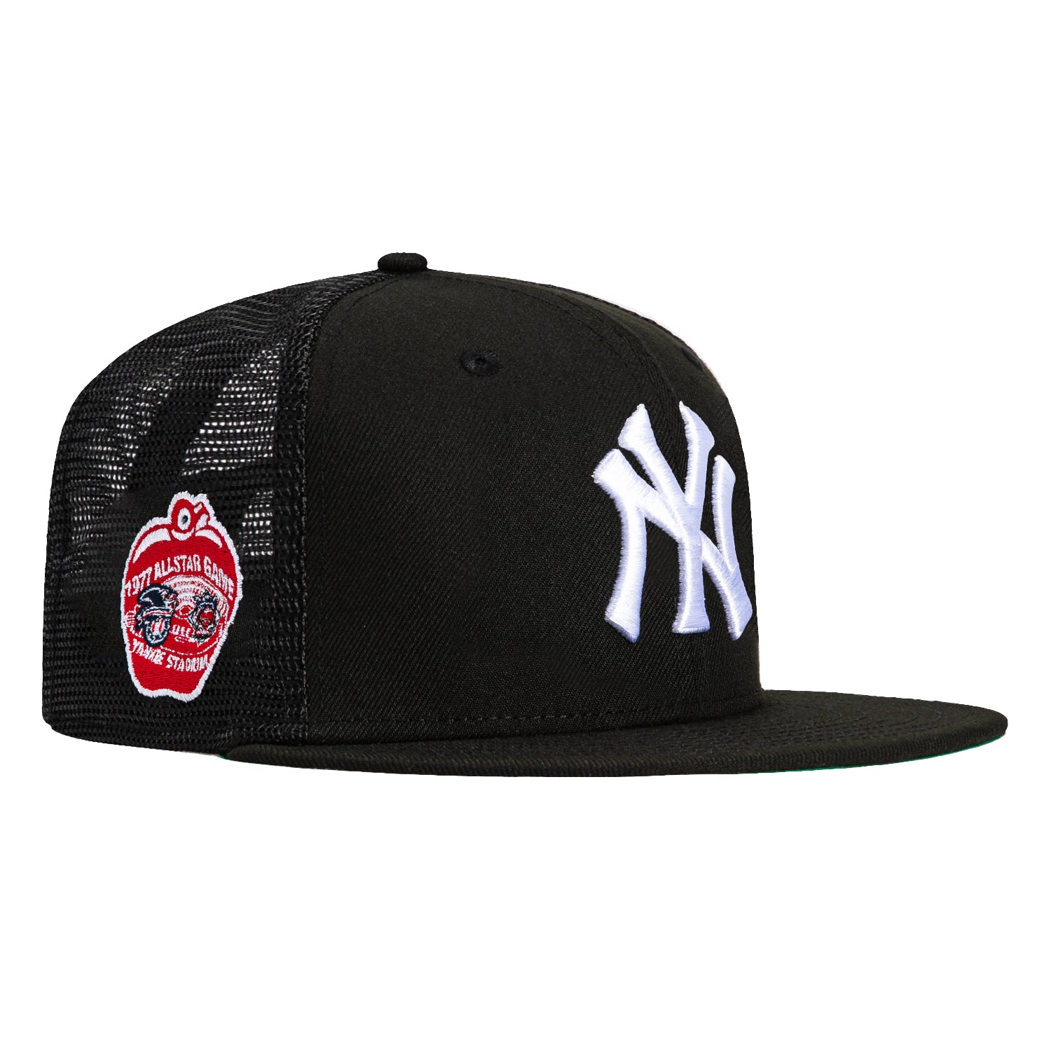 New Era 59Fifty Black New York Yankees 1977 All-Star Game Patch Snapback Trucker Hat - Official MLB Baseball Cap for Men & Women - Perfect for Baseball Games, Streetwear & Sports Fan Collections