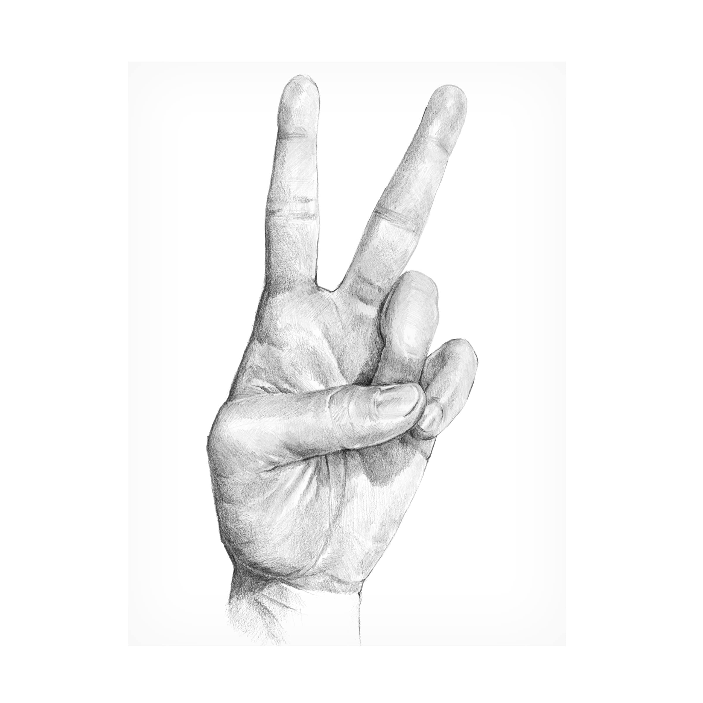 Jennifer Paxton Parker 'Hand Signs II' Canvas Art Print - Modern Abstract Wall Decor for Living Room, Bedroom & Office - Trademark Fine Art Collection