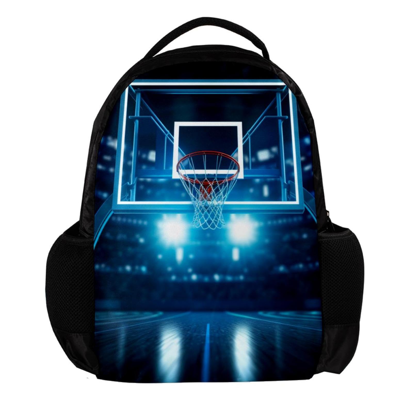 Stylish Travel Backpack for Women & Men - Durable Basketball Hoop Stadium Backpack - Perfect for Gym, Work, School & Outdoor Adventures