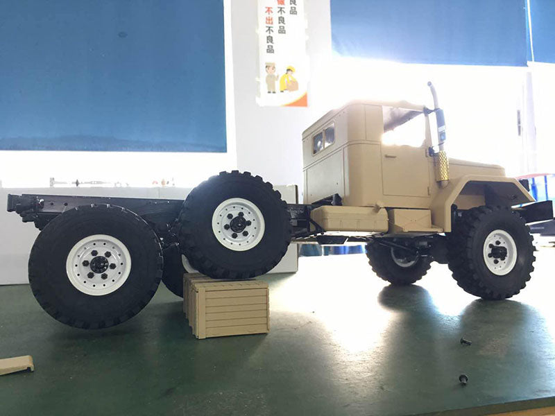 1/12 Scale Cross RC HC6 6x6 Off-Road Military Truck Model Kit - Metal Axles, Motor & LED Lights - US Stock | Hobby, Simulation & Collectible for RC Enthusiasts (Perfect for Terrain Crawling & Military Vehicle Displays)