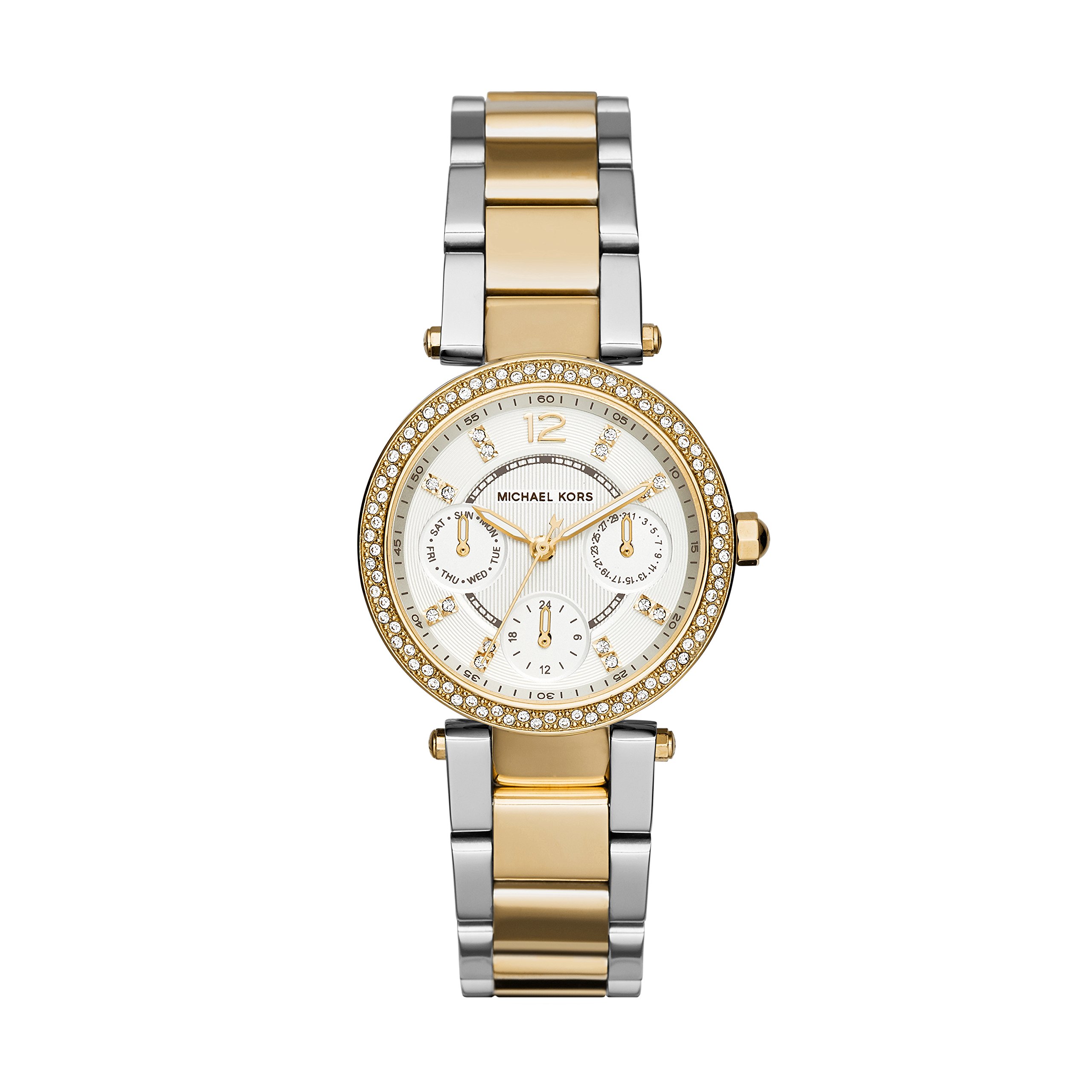 Michael Kors MK6055 Parker Two-Tone Stainless Steel Watch for Women | Luxury Fashion Timepiece for Everyday Wear & Special Occasions