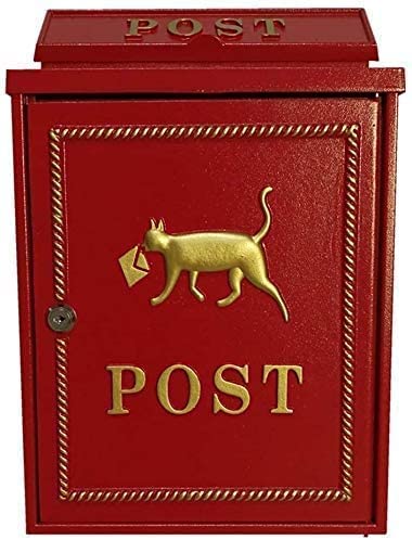 Antique European Style Aluminum Alloy Letterbox - Outdoor Mailbox for Community, Villa & Home - Secure Parcel Drop Box with Classic Design (Model 1109) - Perfect for Front Door, Garden & Porch Mail Delivery