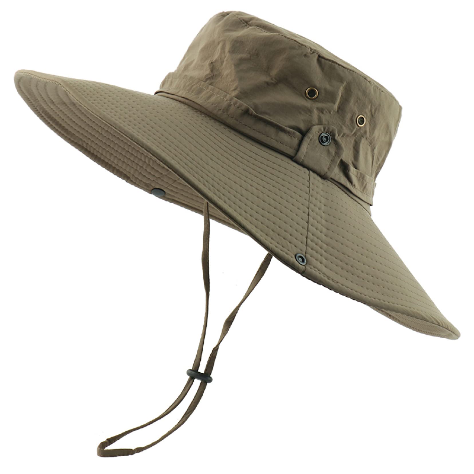 Breathable Mesh Sun Hat for Men - Wide Brim Summer Bucket Hat for Outdoor Fishing, Hiking & Beach Activities | UV Protection Casual Cap