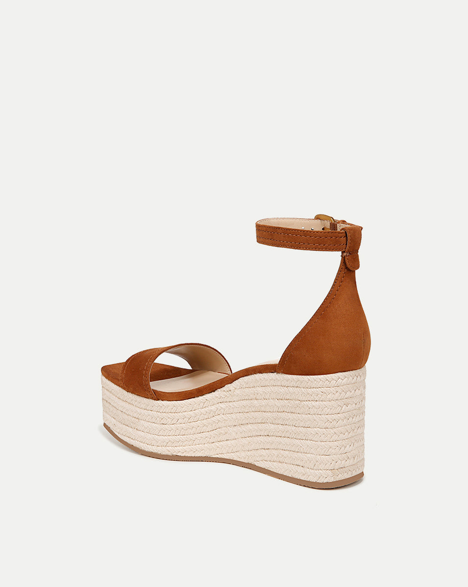 Gianna Raffia Wedge Sandal for Women - Comfortable Summer Espadrille Shoes with Cork Sole | Perfect for Beach, Vacation, and Casual Outings