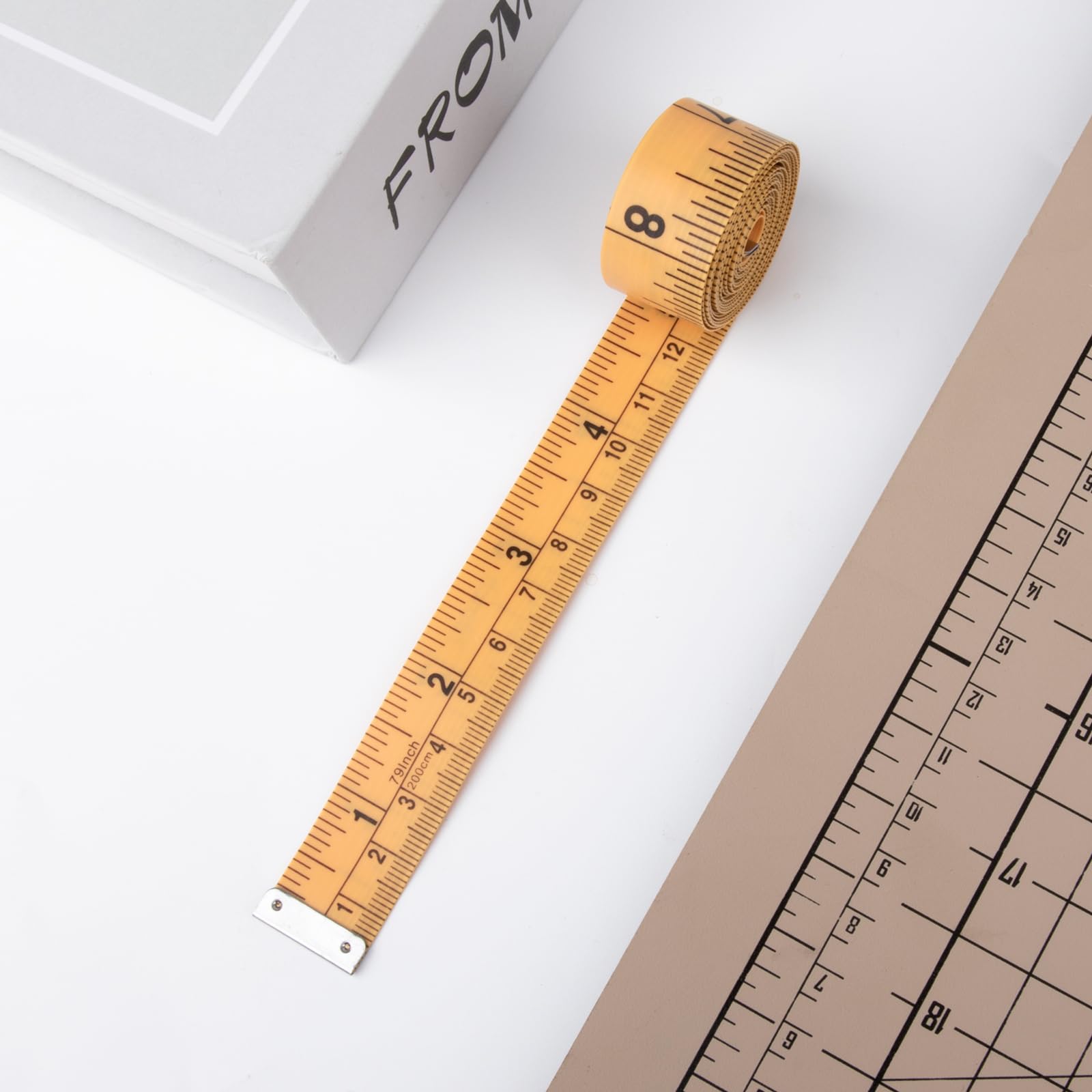 REIDEA 79 Inch Soft Measuring Tape for Body & Fabric - Dual Scale Flexible Sewing Ruler for Weight Loss, Tailoring & DIY Crafts | Waist, Hip & Clothing Measurement Tool | Perfect for Home Sewing, Fitness Tracking, Craft Projects & Quilting | Ideal for Dressmakers, Tailors & Fitness Enthusiasts | Great for Body Measurements, Sewing Projects, Fitness Goals & DIY Fashion Design