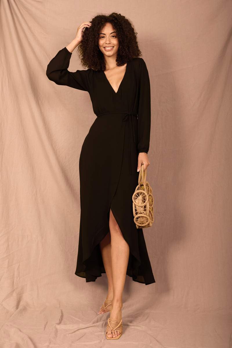 Jagger Dress | Dancing Leopard Print | Black | Elegant Party & Night Out Dress for Women