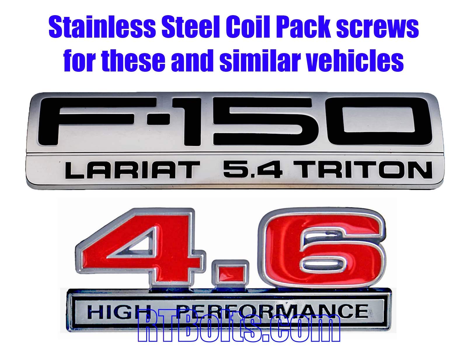 8-Pack Stainless Steel Coil Pack Screws/Bolts for Ford 5.4L & 4.6L Engines - 18-8 Grade Allen Socket Head - Perfect for Ignition System Maintenance & Engine Repair