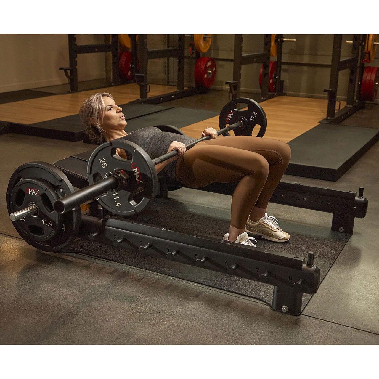 Precor Discovery Series Glute Bridge Bench (DBR0712) - Professional Strength Training Equipment for Home & Gym - Perfect for Glute Workouts, Hip Thrusts & Lower Body Exercises