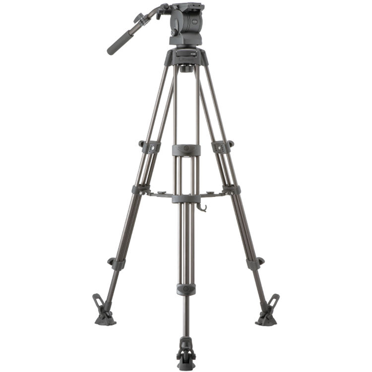 Libec RS 350 DM Aluminum Tripod - Professional Video Camera Tripod with Fluid Drag Head for DSLR, Mirrorless & Camcorders - Perfect for Film Making, Live Streaming & Outdoor Photography