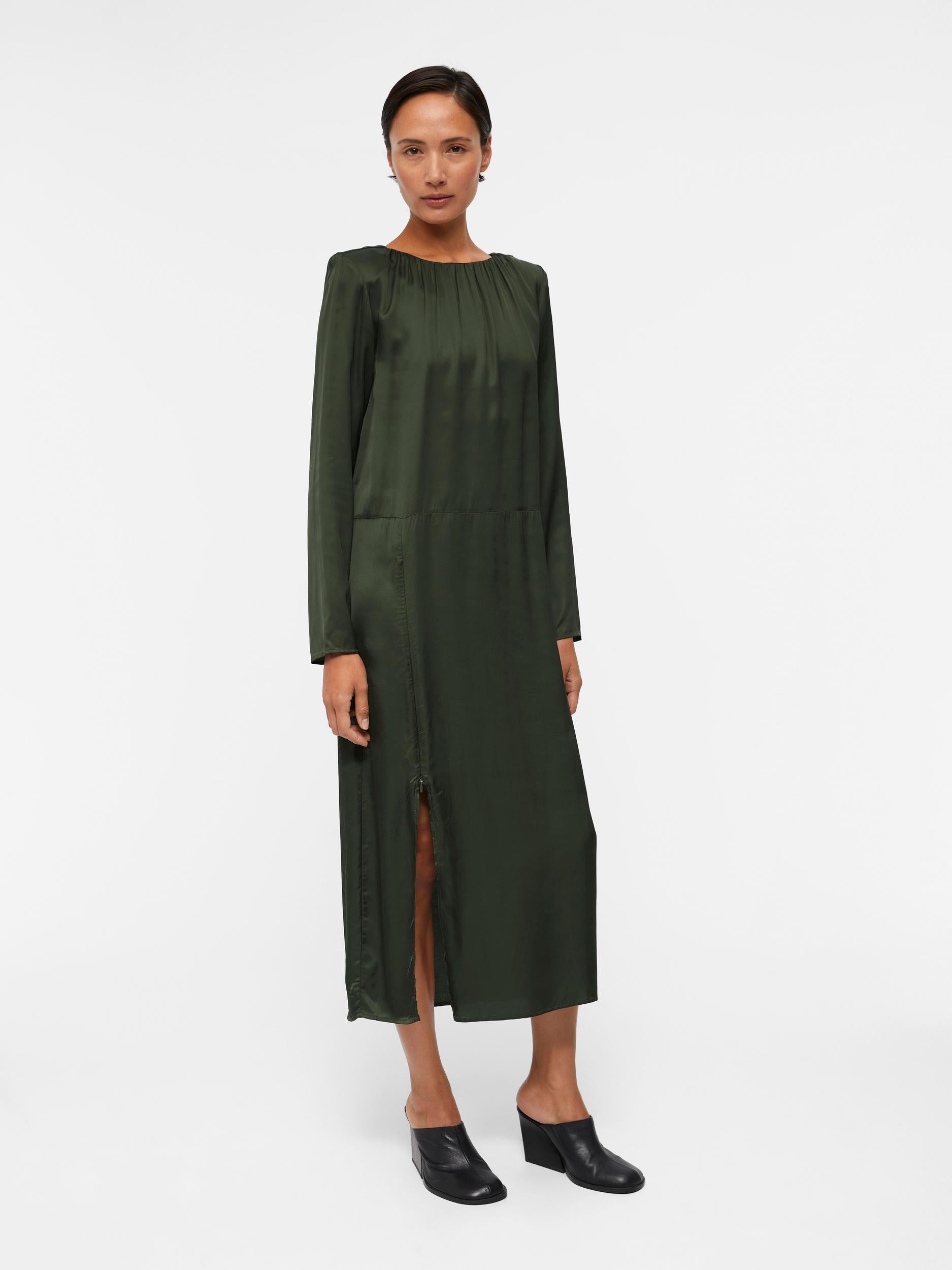 BOEN Long Sleeve Dress with Free Duffel Bag - Stylish Women's Casual Wear for Work, Travel & Everyday Outfits