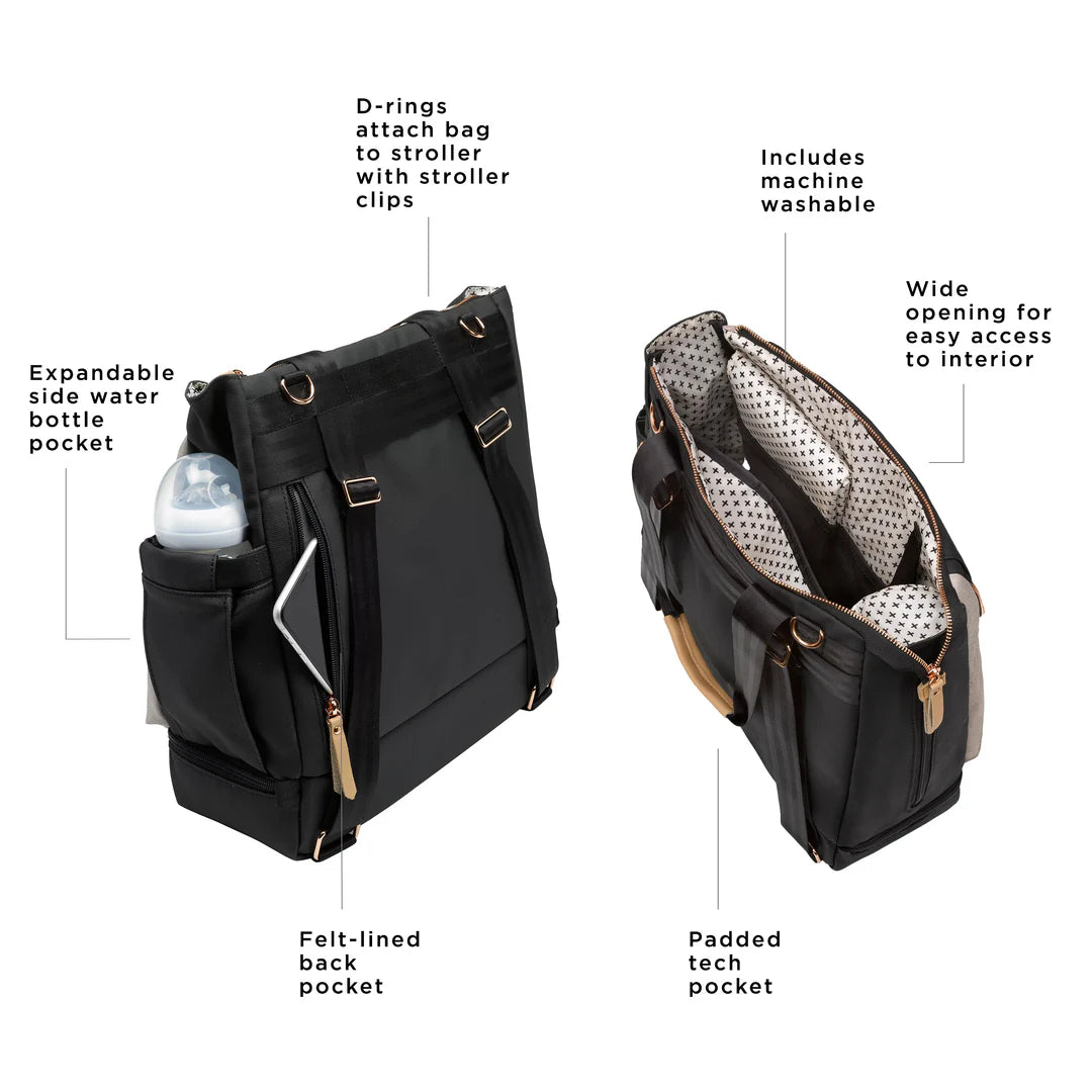 Pivot 2-in-1 Convertible Diaper Bag Tote & Backpack for Moms - Olive Green | Perfect for Baby Essentials, Travel & Everyday Use