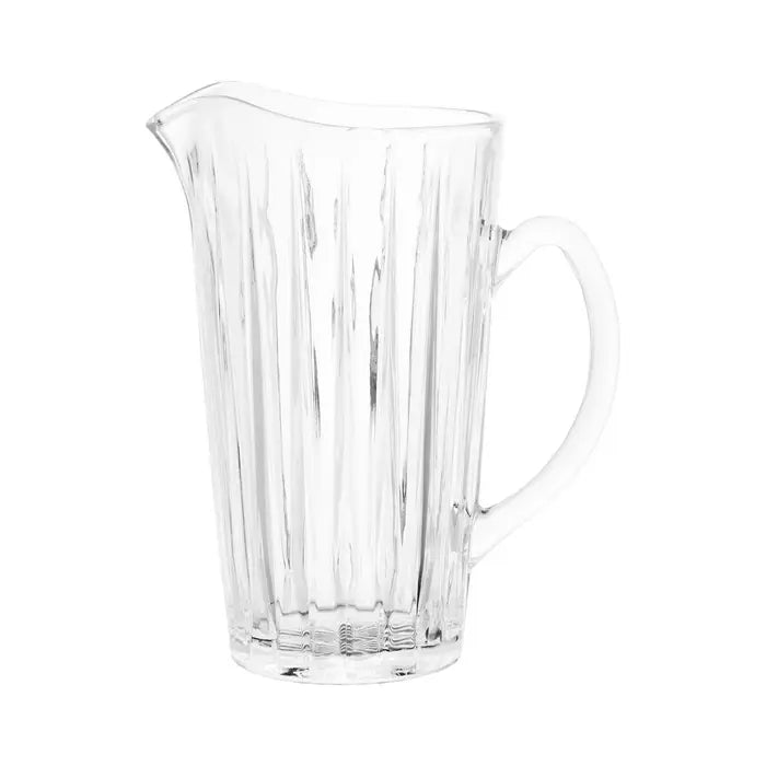 Beaufort Crystal Pitcher - Elegant Glass Water Pitcher for Iced Tea, Lemonade & Beverages - Perfect for Parties, Weddings & Home Decor