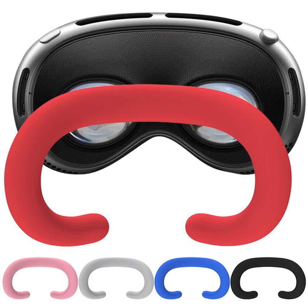 Sweat-Resistant Silicone Eye Mask & Dustproof VR Accessories Replacement Set for Apple Vision Pro - Perfect for Gaming, Fitness VR Sessions and Extended Wear Comfort