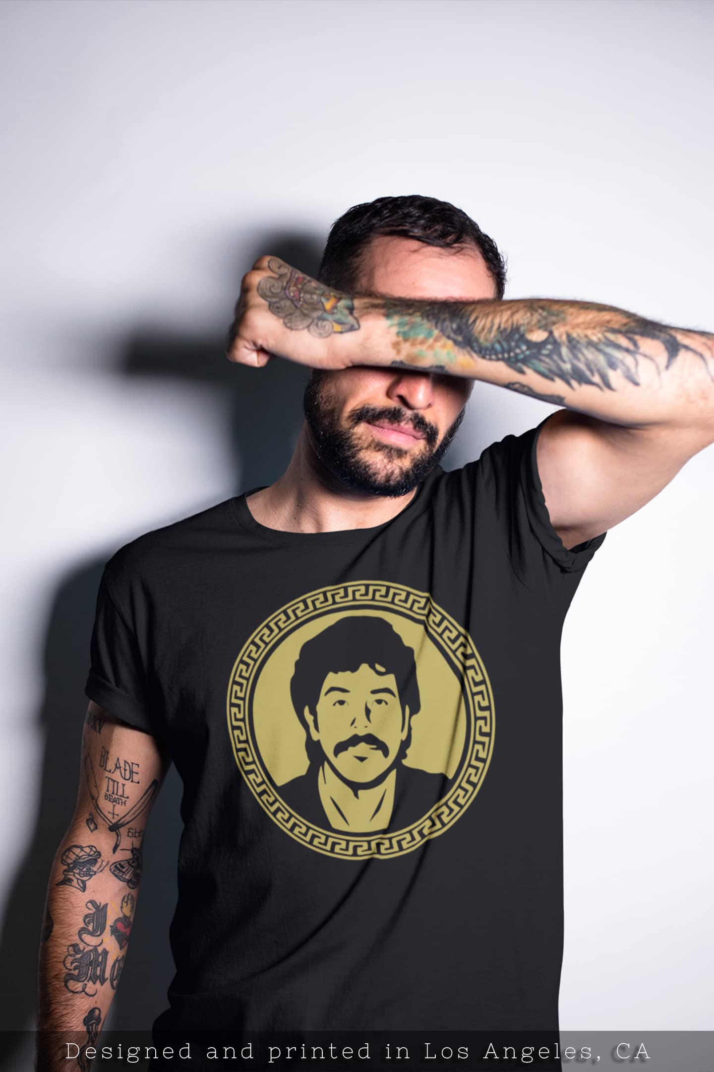 Caro Quintero Narcos Attitude T-Shirt - Vintage Cartel Graphic Tee for Men - Perfect for TV Show Fans, Costume Parties & Streetwear Fashion
