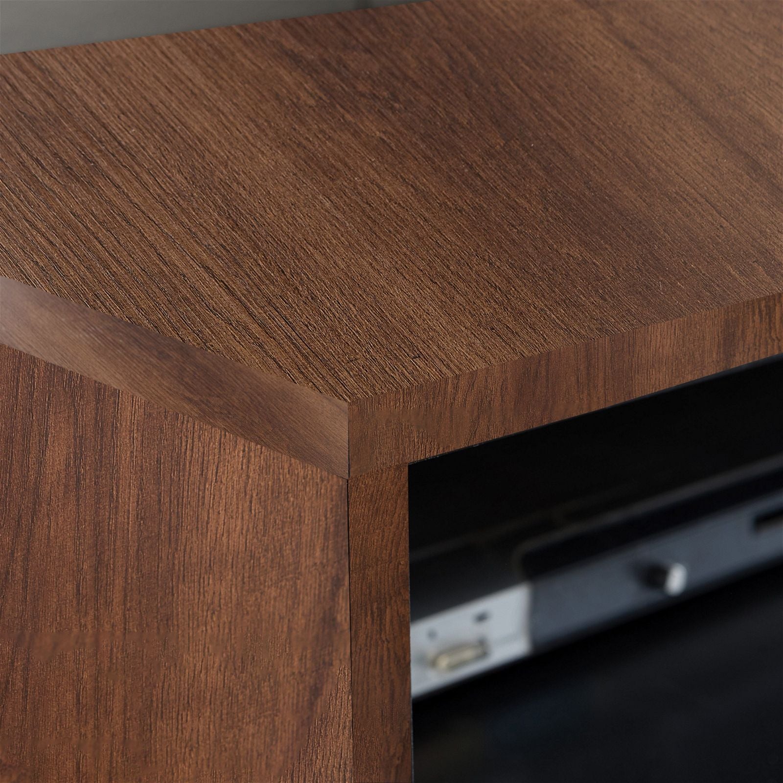 Tauris™ SUAVE1800 Dark Oak TV Stand Entertainment Center - Modern Media Console for Living Room, Home Theater & Gaming Setup