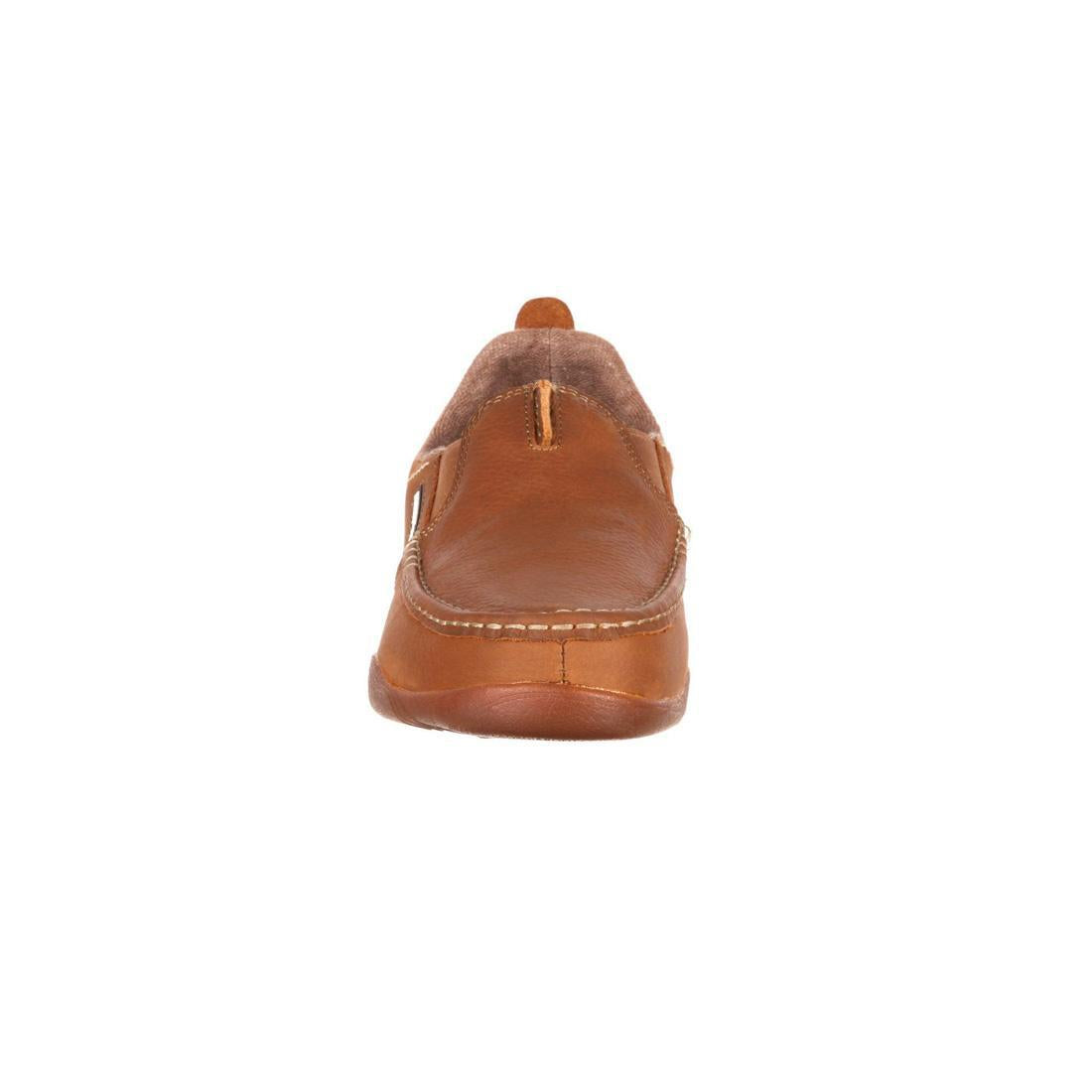 Cedar Falls Moc Toe Slip On Shoes for Men - Comfortable Casual Loafers - Perfect for Work, Walking & Everyday Wear