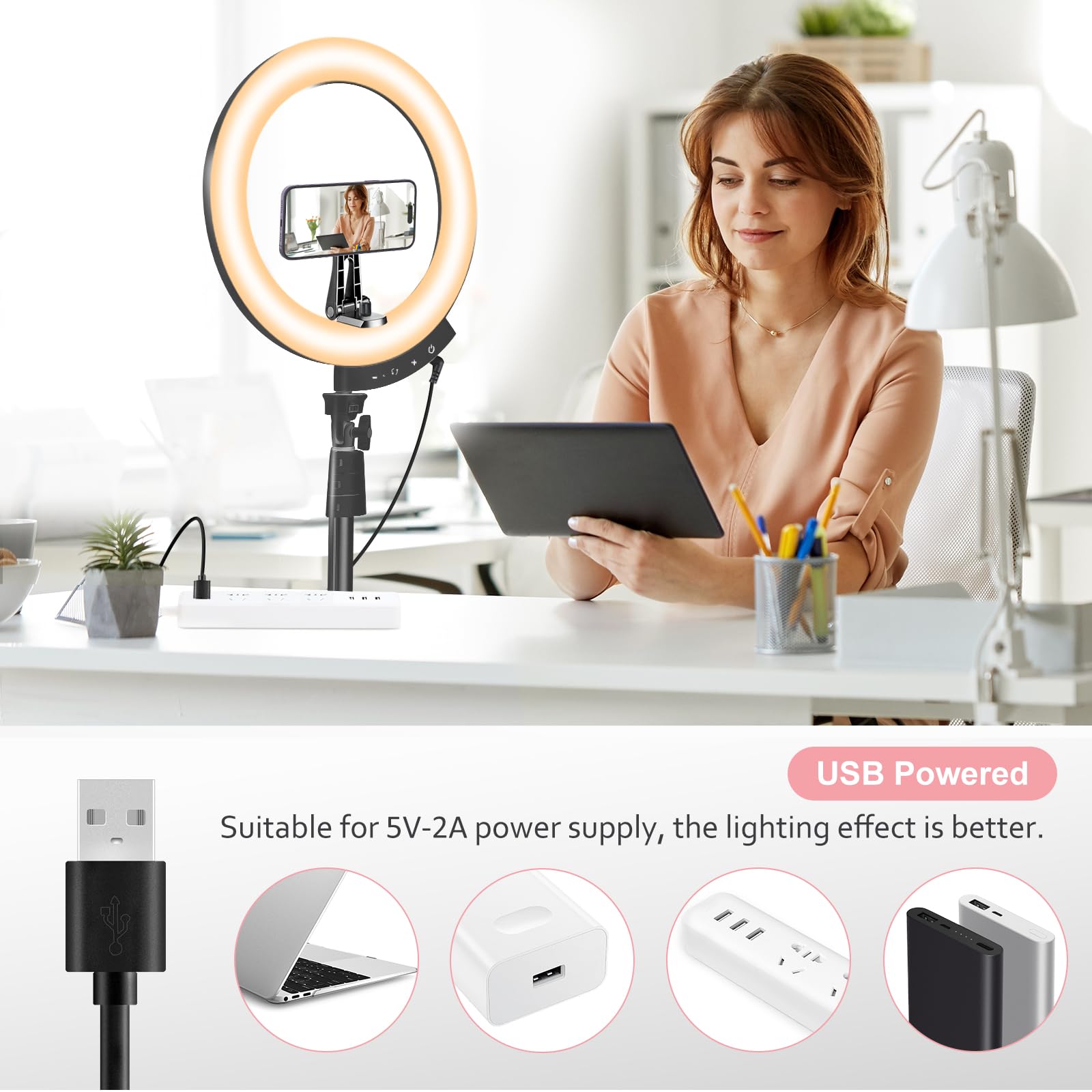 Aureday 12'' Ring Light with 62'' Tripod Stand & Magnetic Phone Holder - LED Selfie Light with Wireless Remote for Video Recording, Makeup, TikTok, YouTube, Live Streaming, Photography - Perfect for Content Creators, Vloggers, and Beauty Influencers
